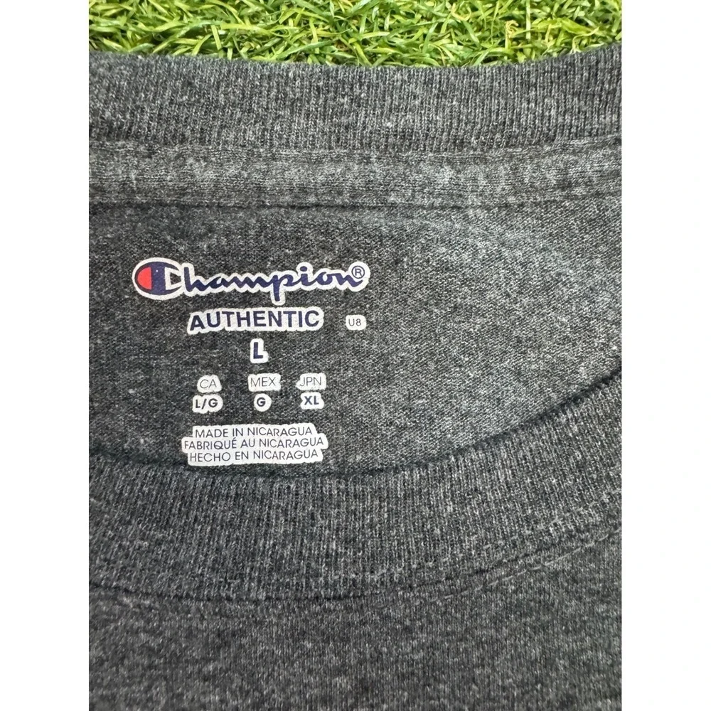 Champion‎ NAU Northern Arizona University T-Shirt Mens Large Gray Heather Tee - Picture 5 of 8